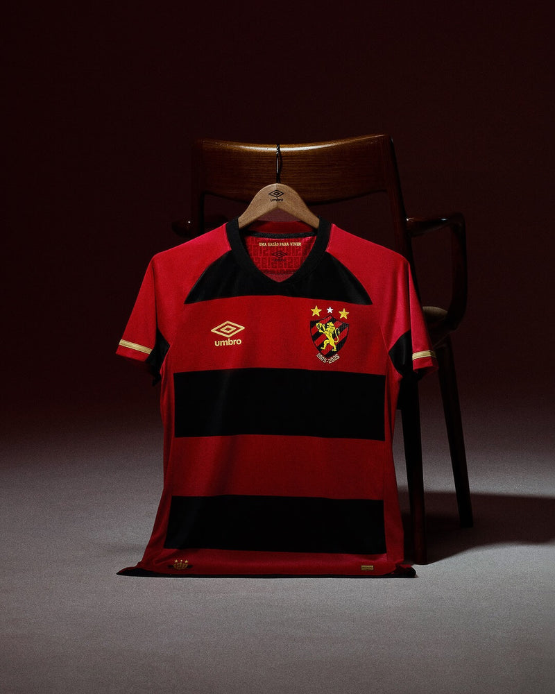 Camisa Sport Recife Home 25/26 Vermelha e Preta